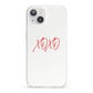 I love you like xo iPhone 13 Clear Bumper Case