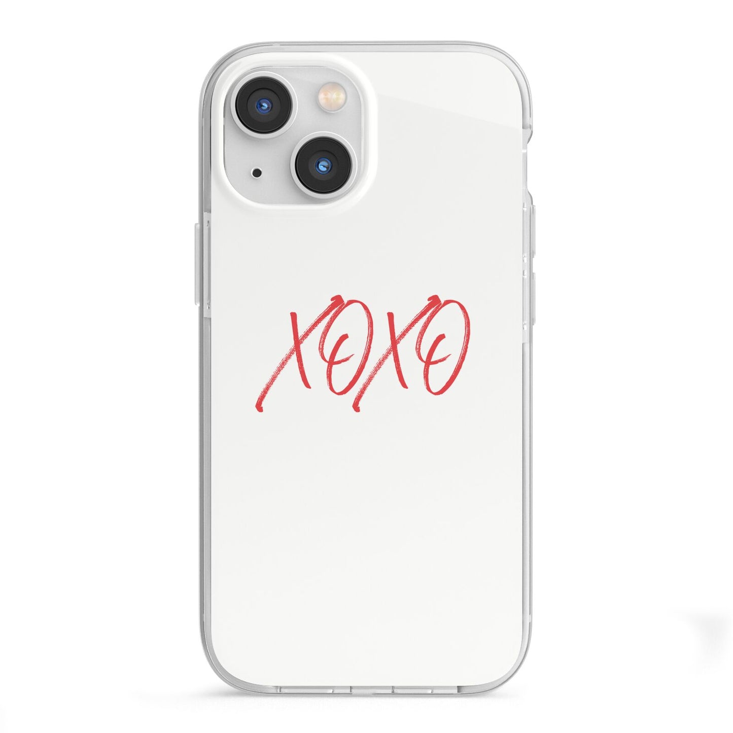 I love you like xo iPhone 13 Mini TPU Impact Case with White Edges