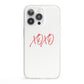 I love you like xo iPhone 13 Pro Clear Bumper Case