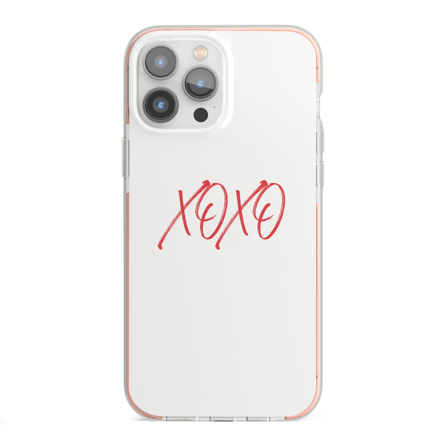 I love you like xo iPhone 13 Pro Max TPU Impact Case with Pink Edges