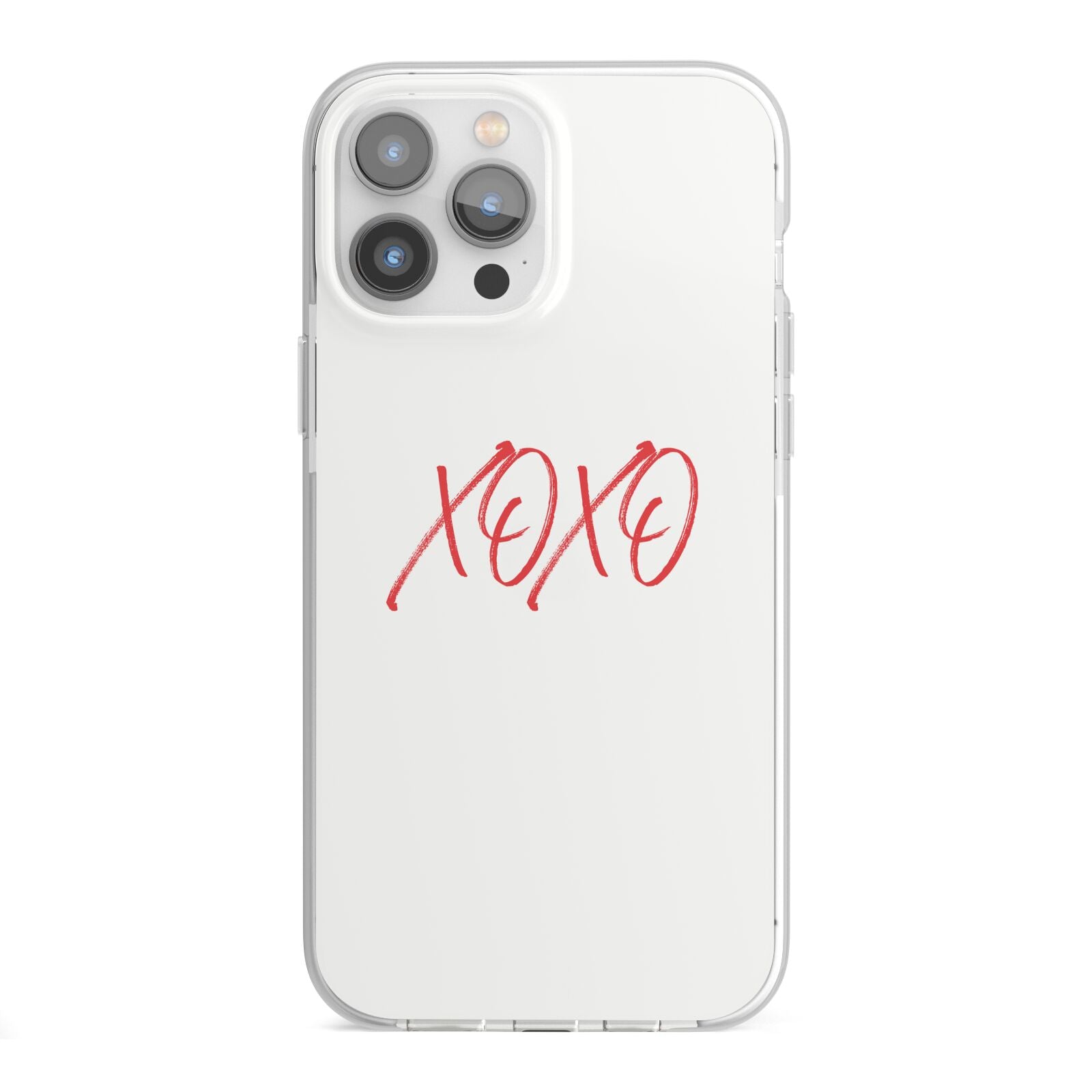 I love you like xo iPhone 13 Pro Max TPU Impact Case with White Edges