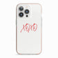I love you like xo iPhone 13 Pro TPU Impact Case with Pink Edges