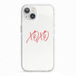 I love you like xo iPhone 13 TPU Impact Case with White Edges