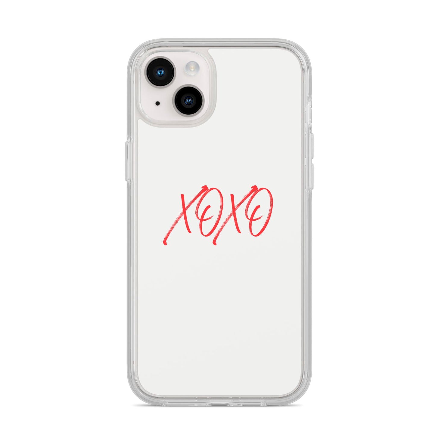 I love you like xo iPhone 14 Plus Clear Tough Case Starlight