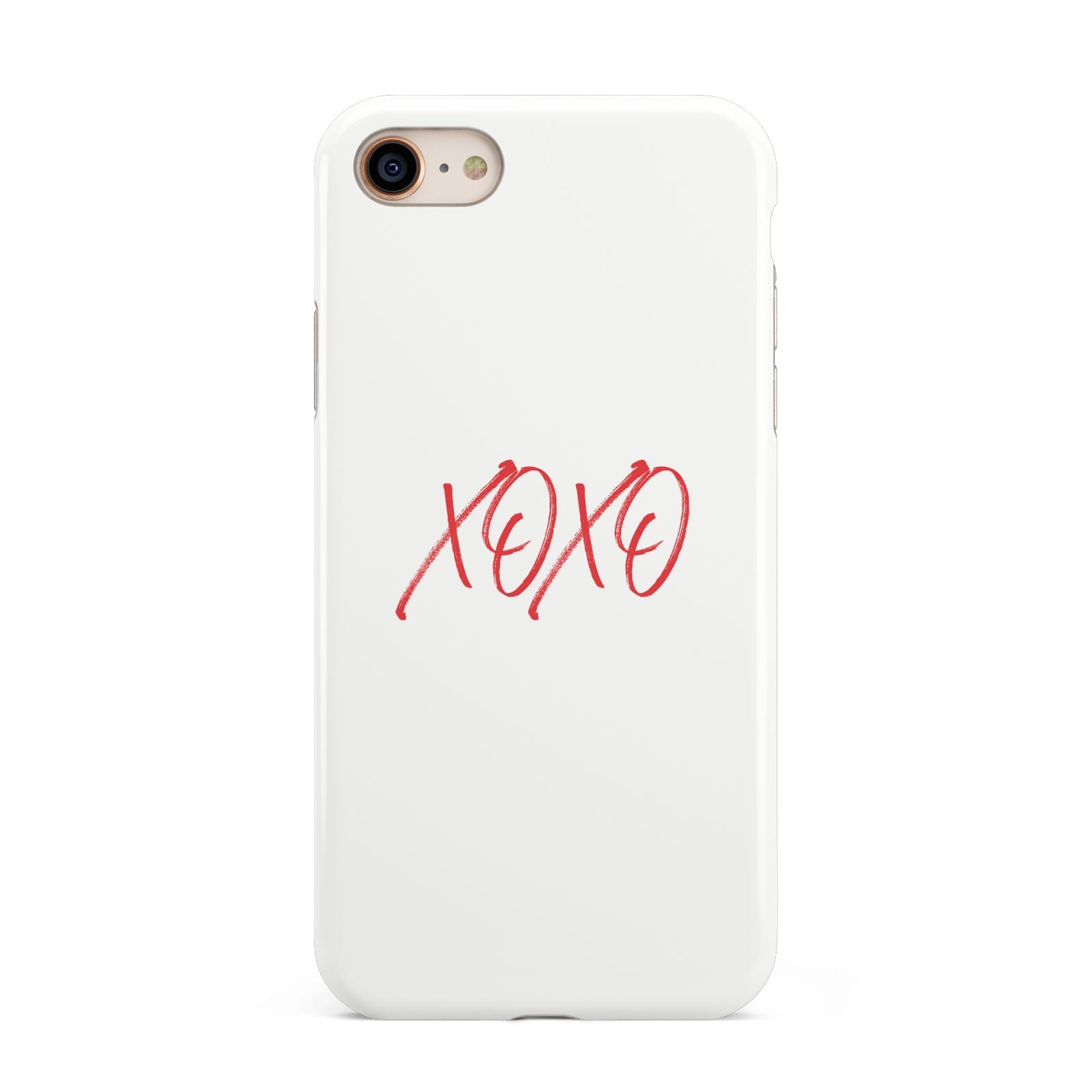 I love you like xo iPhone 8 3D Tough Case on Gold Phone