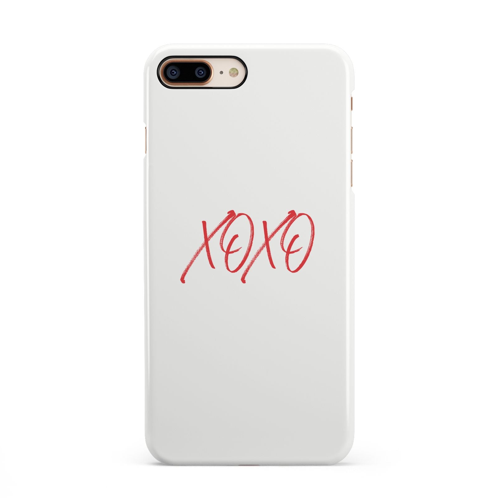 I love you like xo iPhone 8 Plus 3D Snap Case on Gold Phone