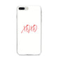 I love you like xo iPhone 8 Plus Bumper Case on Silver iPhone