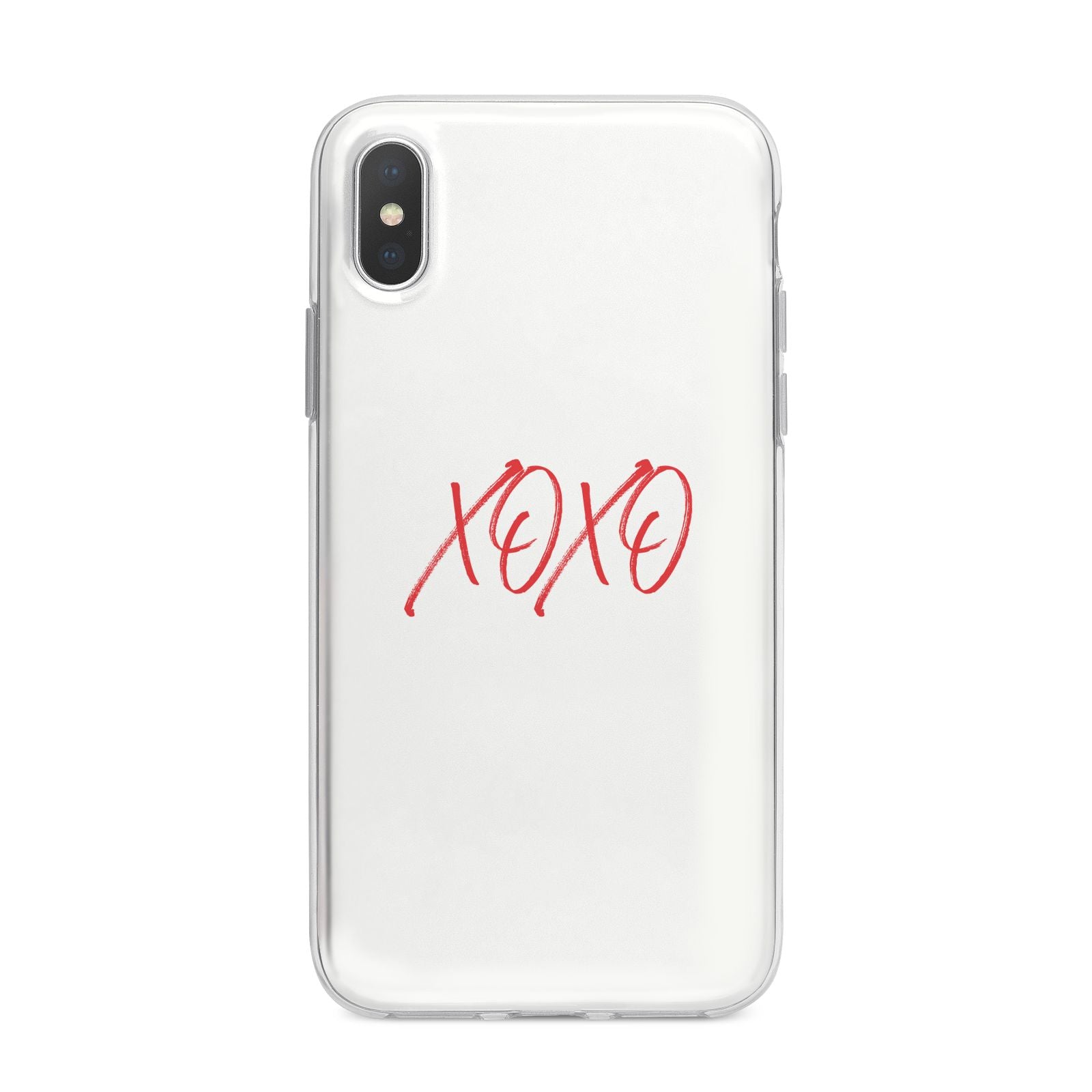 I love you like xo iPhone X Bumper Case on Silver iPhone Alternative Image 1