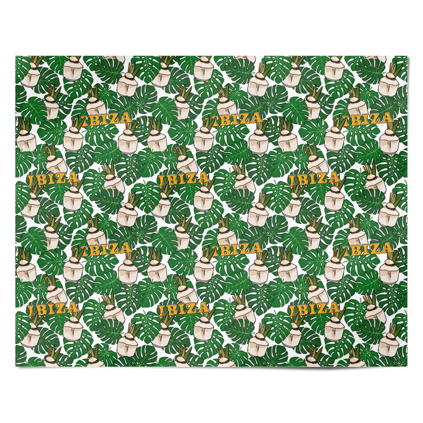 Ibiza Personalised Wrapping Paper Alternative