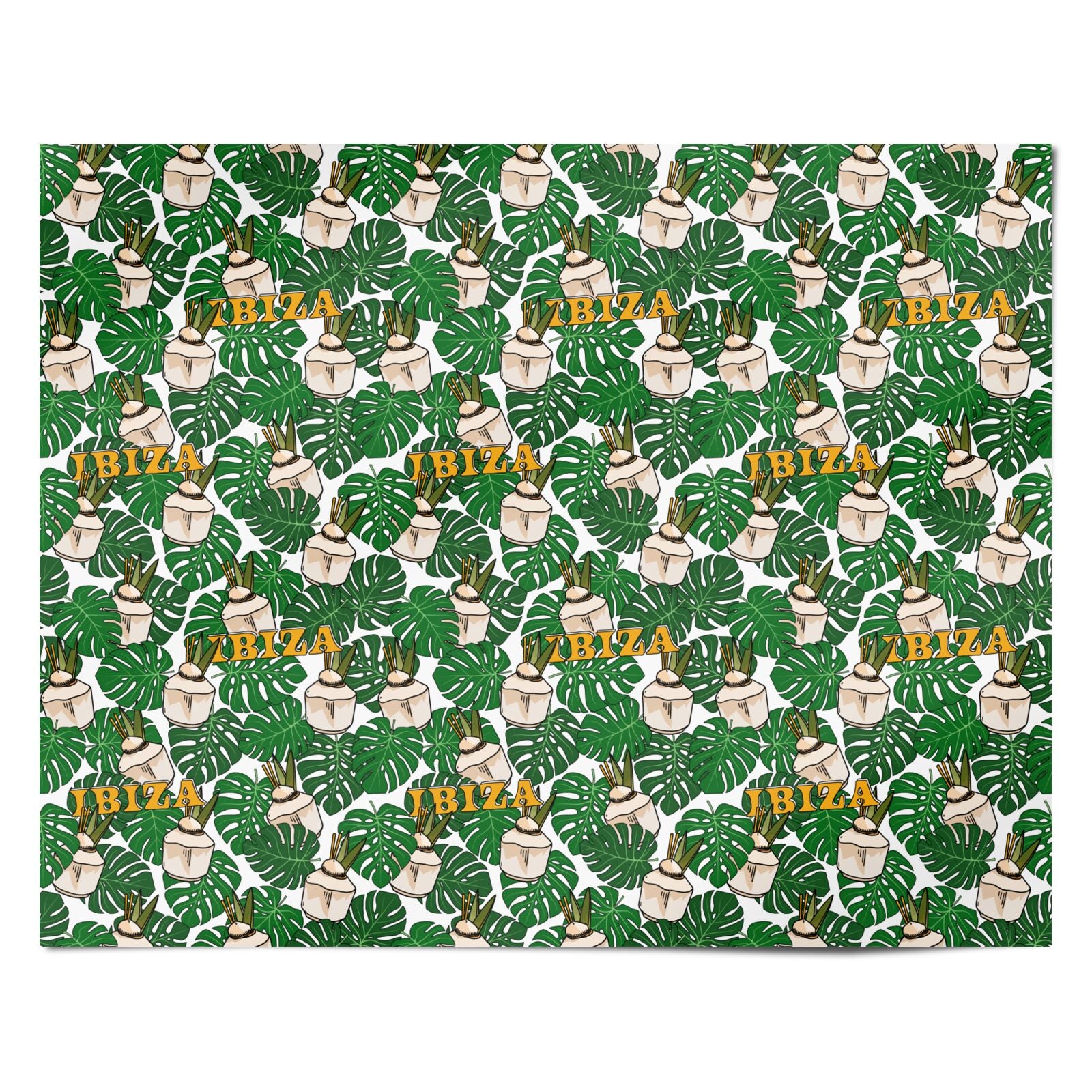 Ibiza Personalised Wrapping Paper Alternative