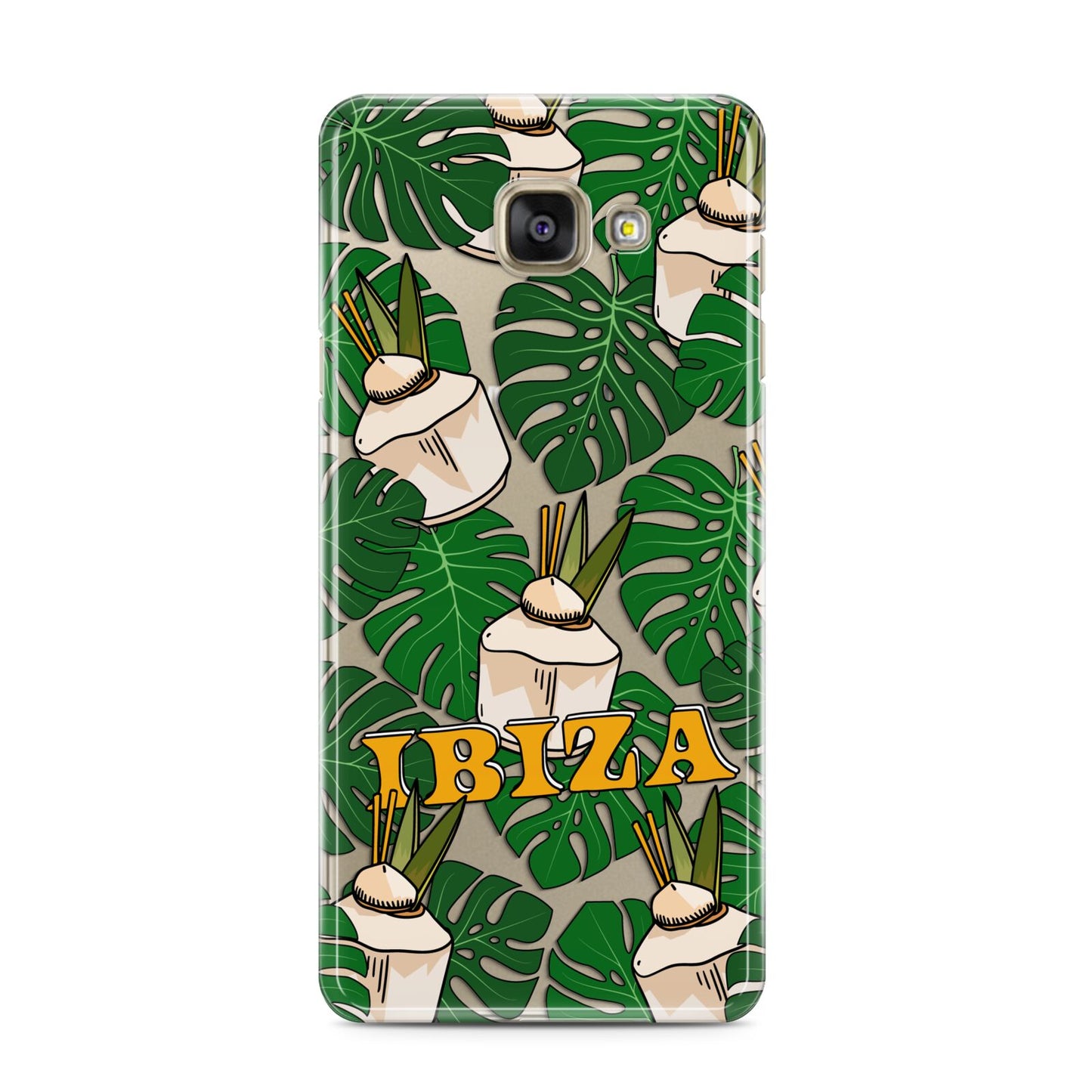Ibiza Samsung Galaxy A3 2016 Case on gold phone