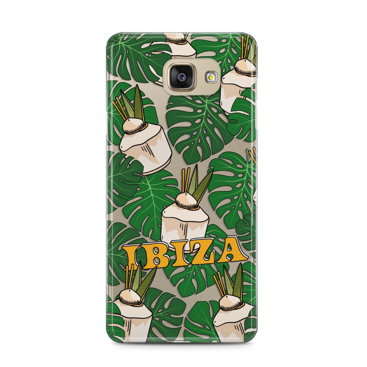 Ibiza Samsung Galaxy A5 2016 Case on gold phone