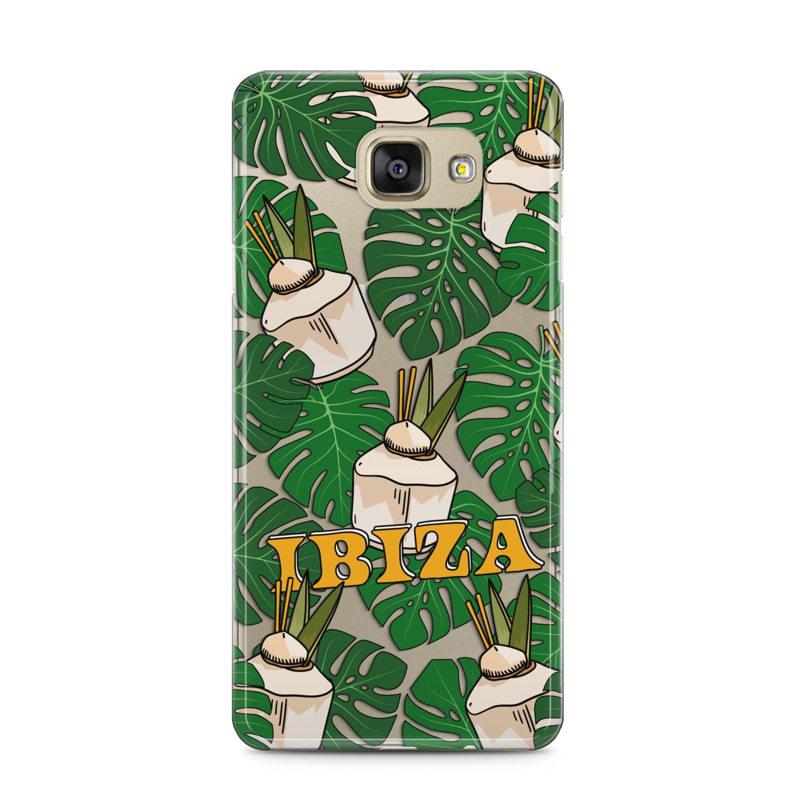 Ibiza Samsung Galaxy A5 2016 Case on gold phone