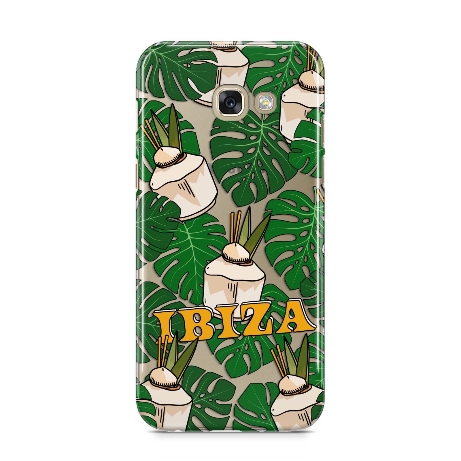 Ibiza Samsung Galaxy A5 2017 Case on gold phone