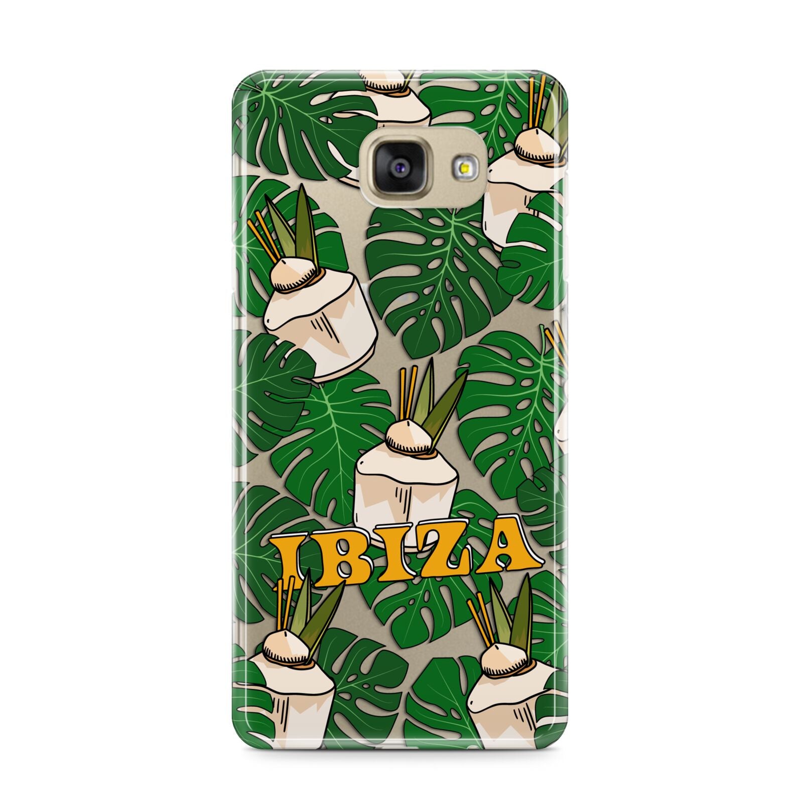 Ibiza Samsung Galaxy A9 2016 Case on gold phone
