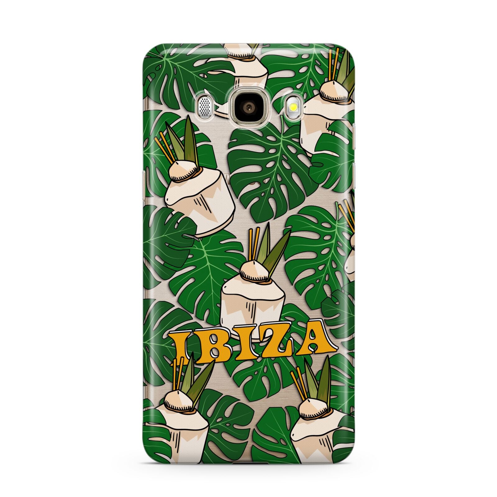 Ibiza Samsung Galaxy J7 2016 Case on gold phone