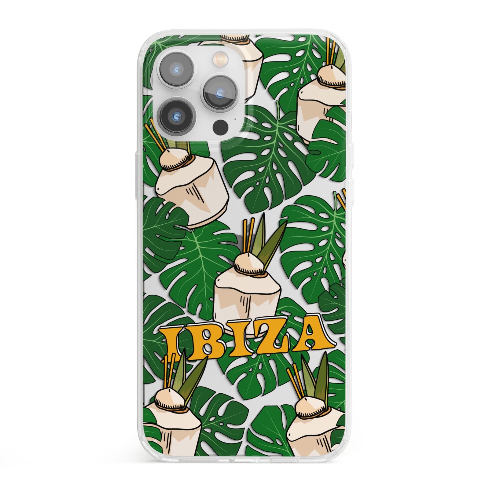 Ibiza iPhone 13 Pro Max Clear Bumper Case