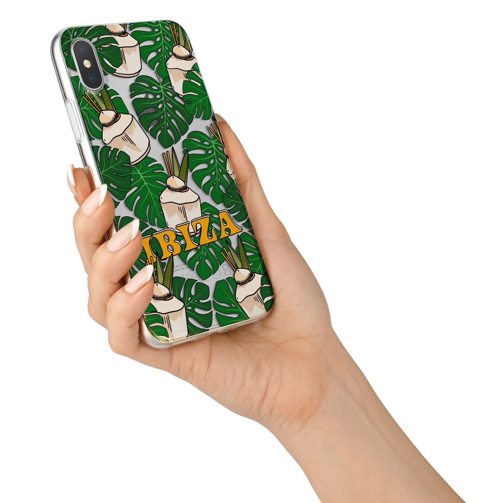 Ibiza iPhone X Bumper Case on Silver iPhone Alternative Image 2