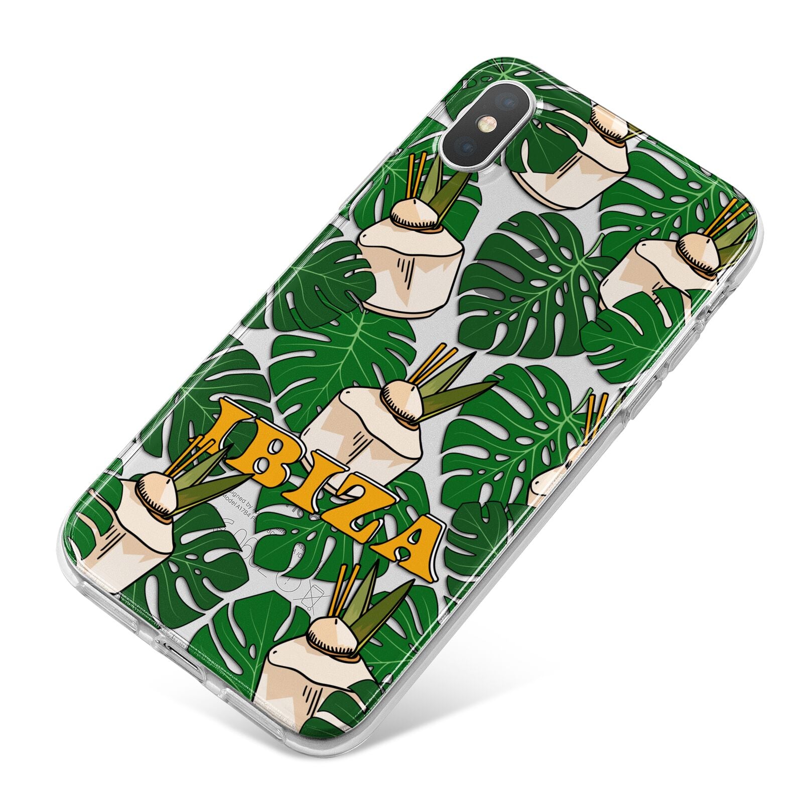 Ibiza iPhone X Bumper Case on Silver iPhone