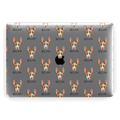 Ibizan Hound Icon with Name Apple MacBook Case