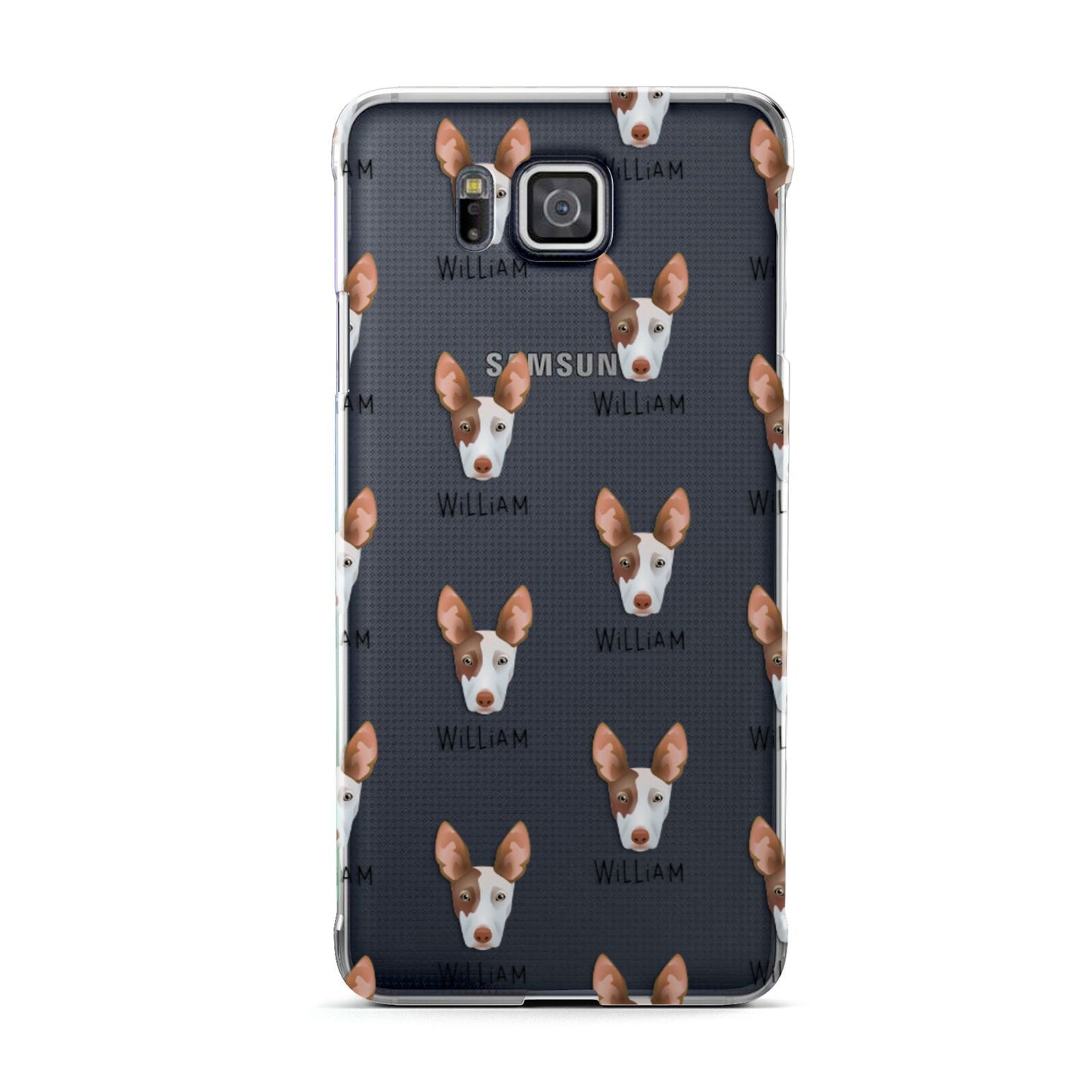 Ibizan Hound Icon with Name Samsung Galaxy Alpha Case