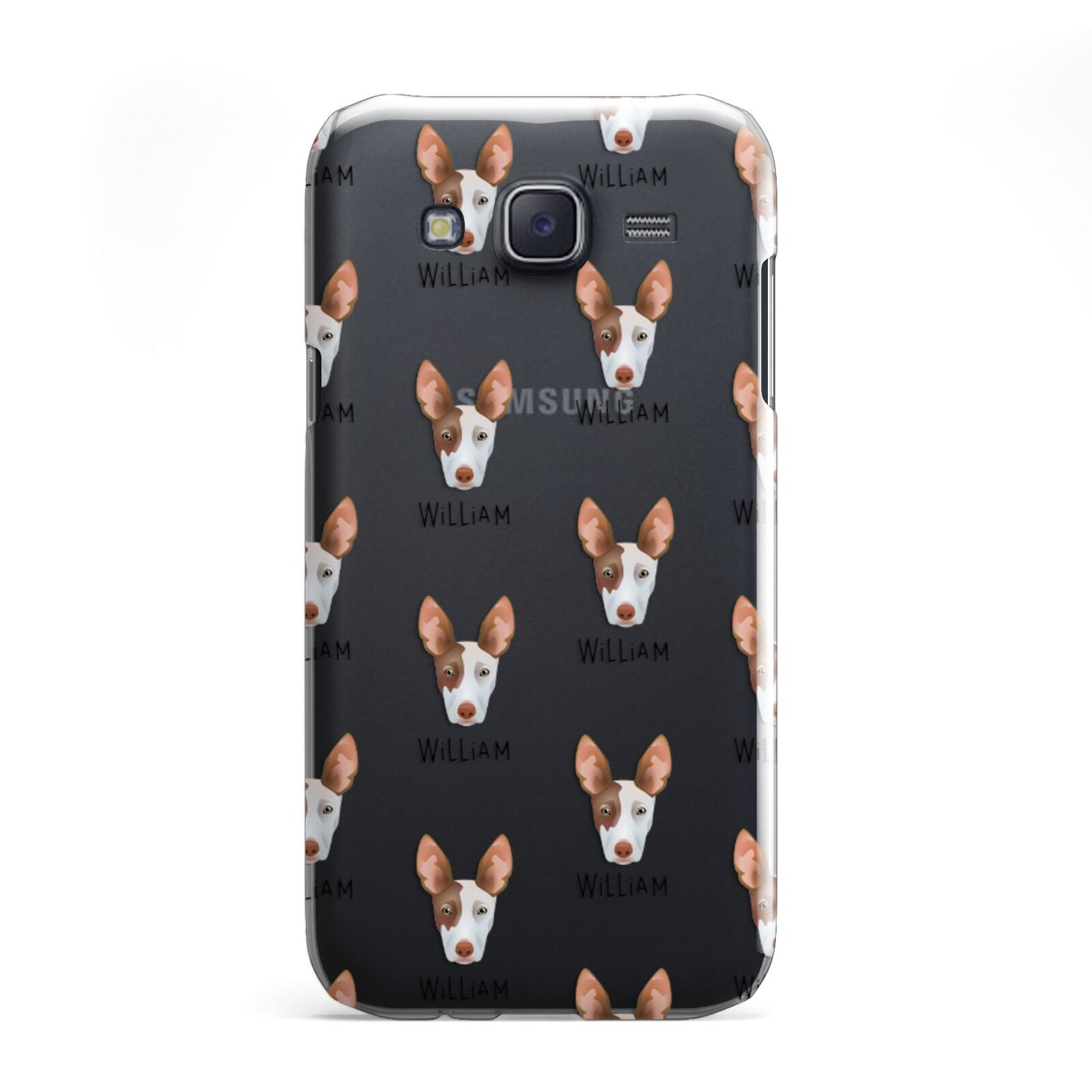 Ibizan Hound Icon with Name Samsung Galaxy J5 Case
