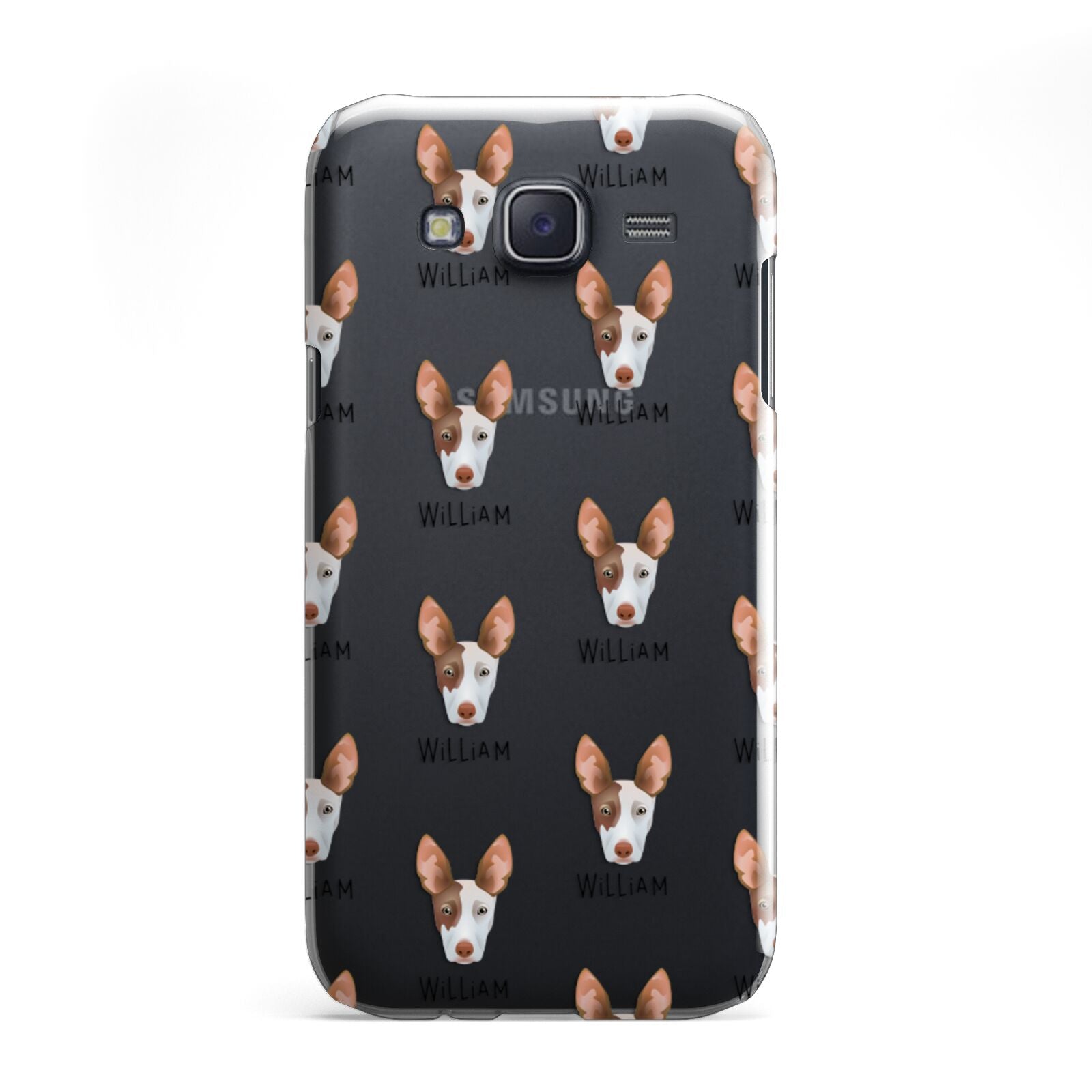 Ibizan Hound Icon with Name Samsung Galaxy J5 Case