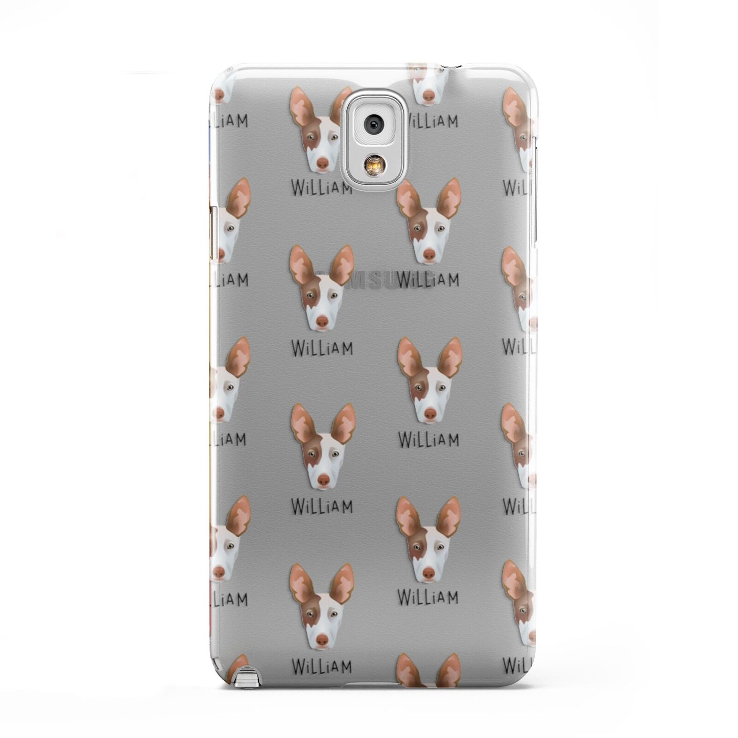 Ibizan Hound Icon with Name Samsung Galaxy Note 3 Case