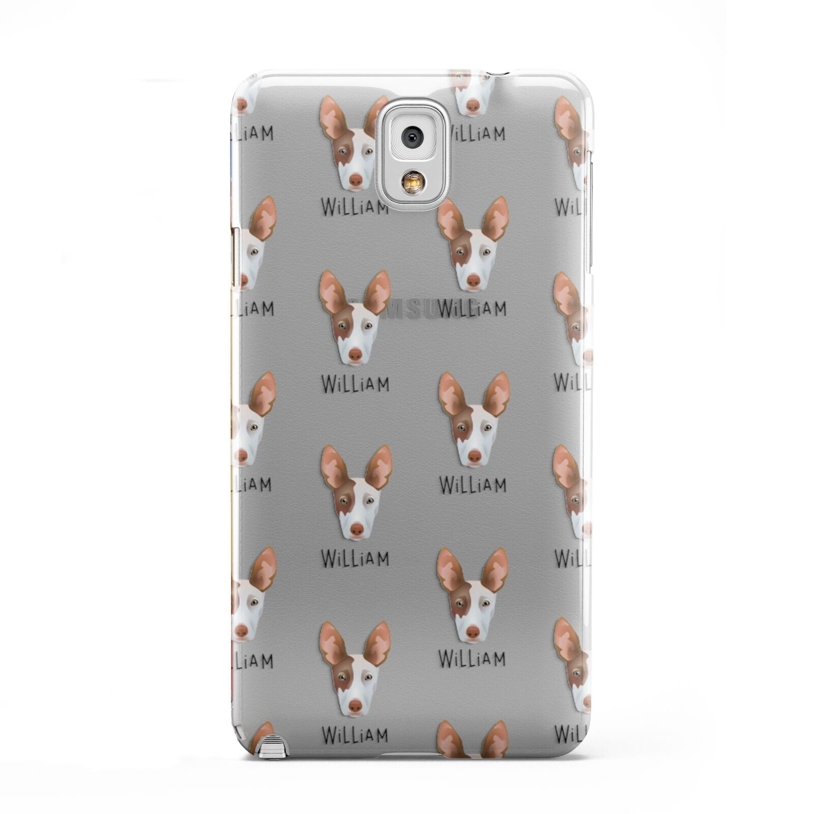 Ibizan Hound Icon with Name Samsung Galaxy Note 3 Case