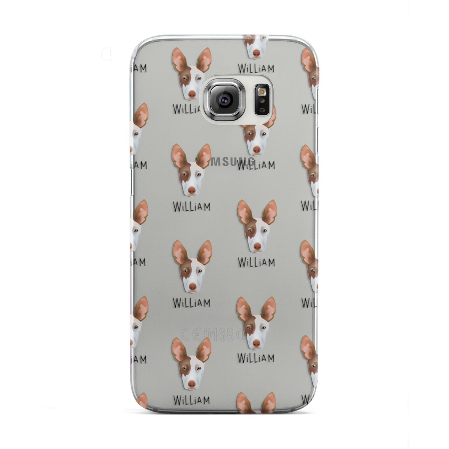 Ibizan Hound Icon with Name Samsung Galaxy S6 Edge Case