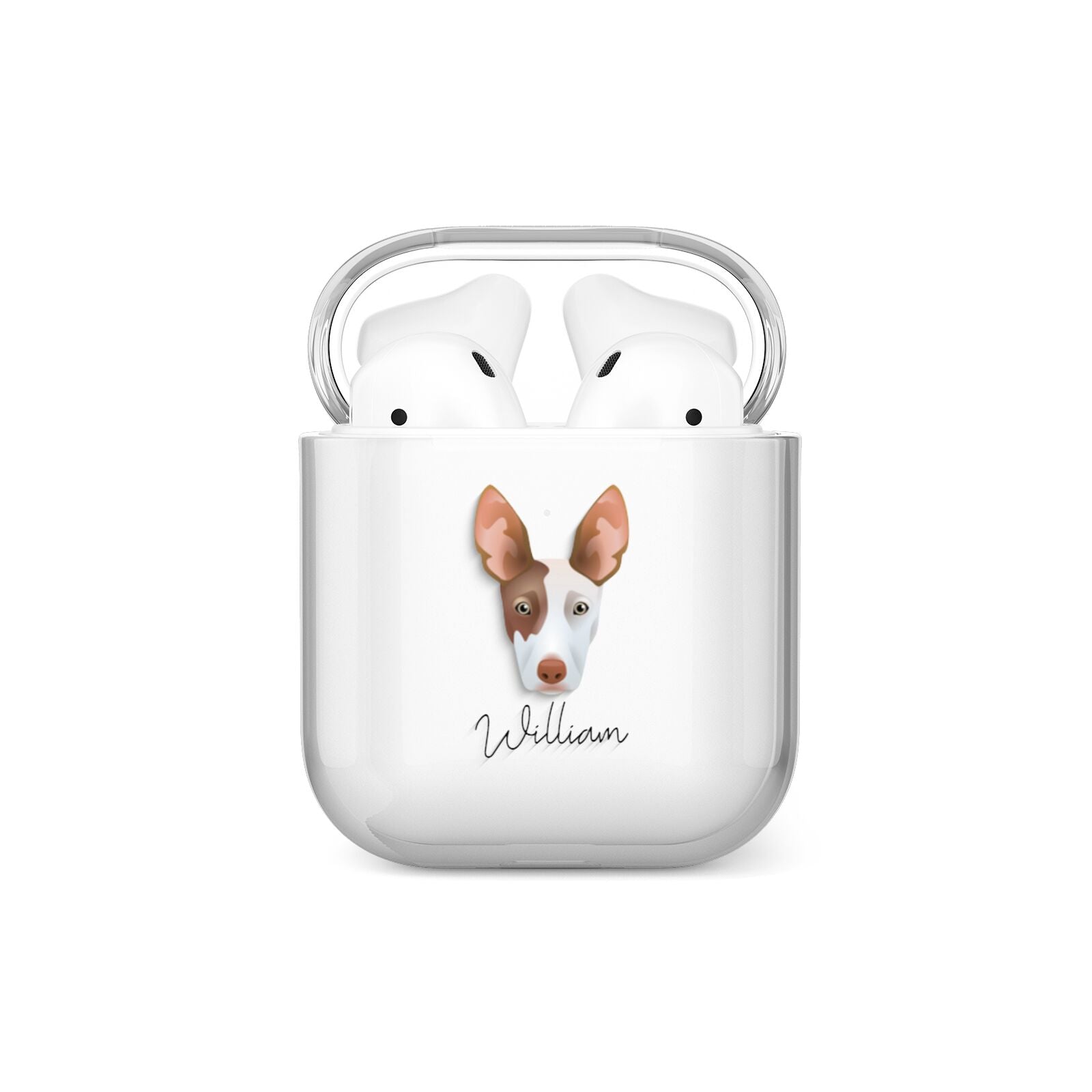 Ibizan Hound Personalised AirPods Case
