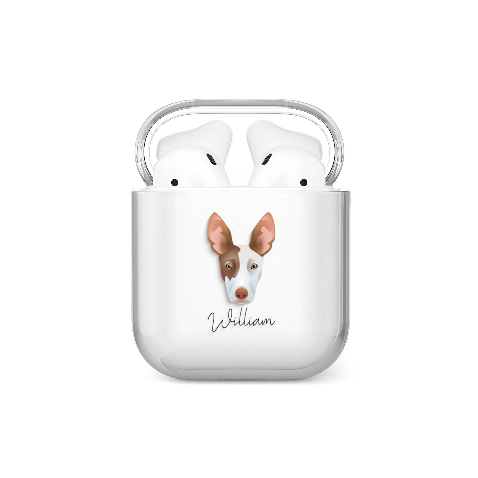 Ibizan Hound Personalised AirPods Case