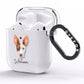 Ibizan Hound Personalised AirPods Clear Case Side Image