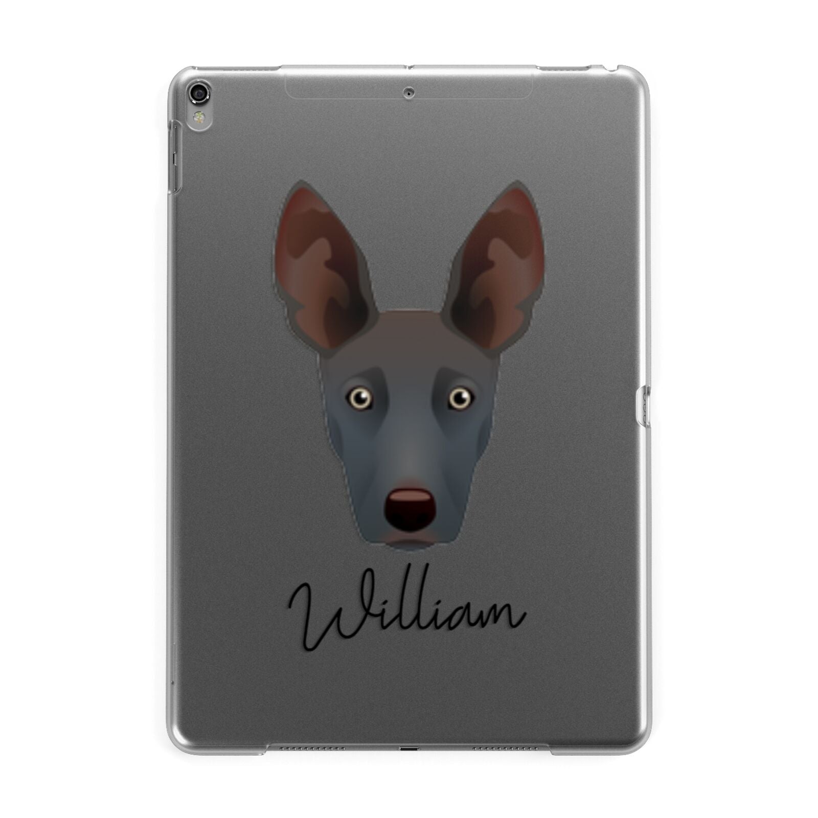 Ibizan Hound Personalised Apple iPad Grey Case