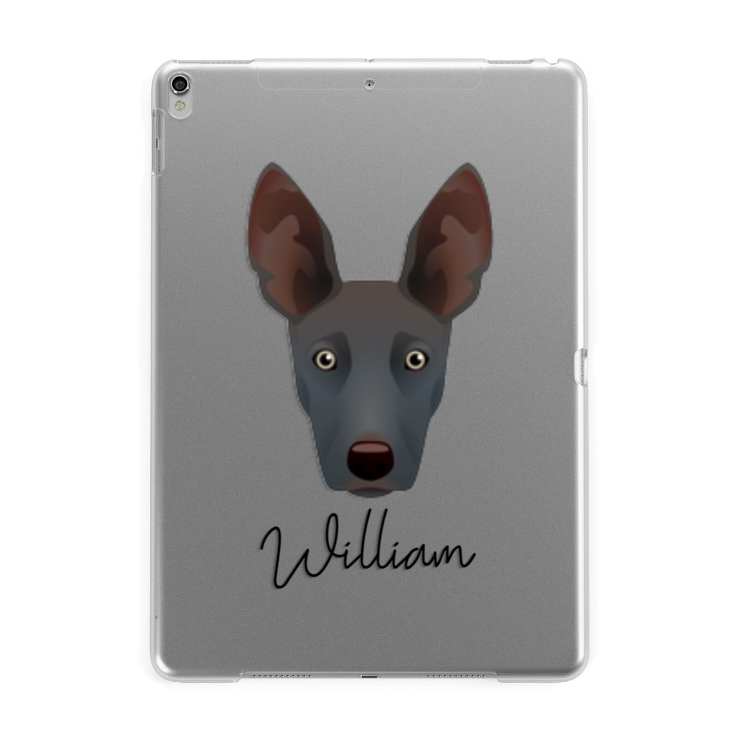 Ibizan Hound Personalised Apple iPad Silver Case
