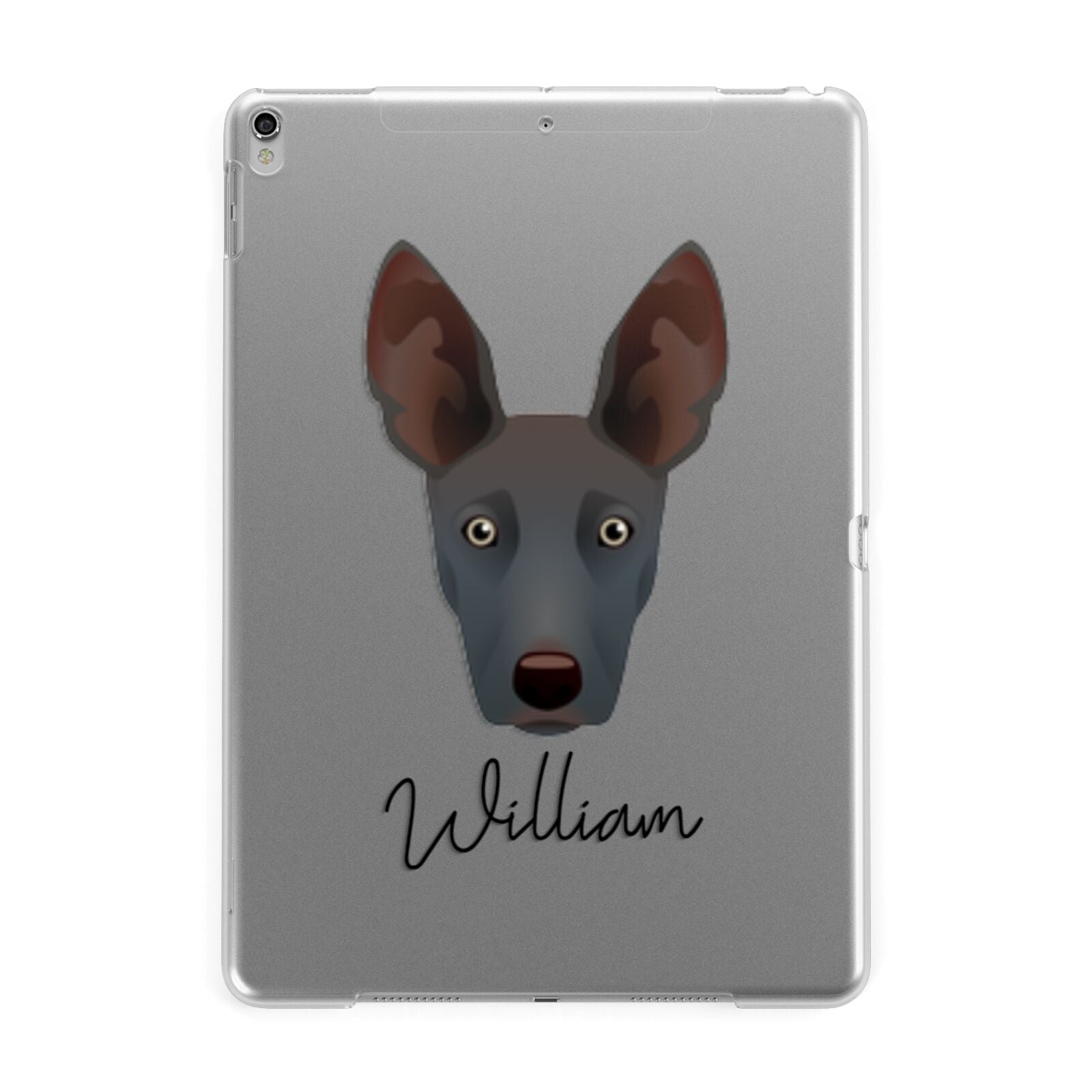 Ibizan Hound Personalised Apple iPad Silver Case