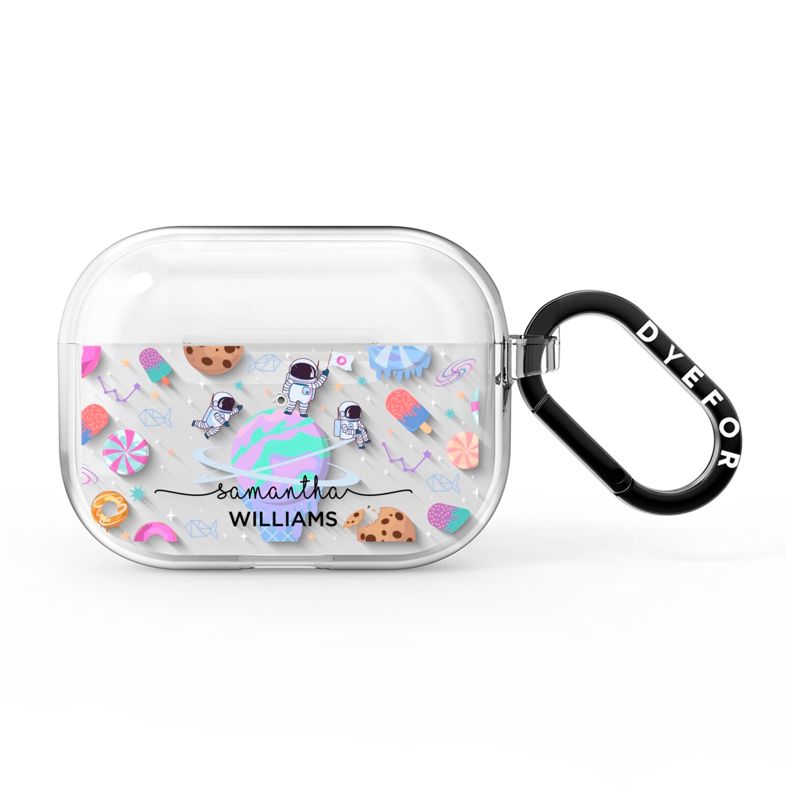 Ice Cream Planets with Name AirPods Pro Clear Case