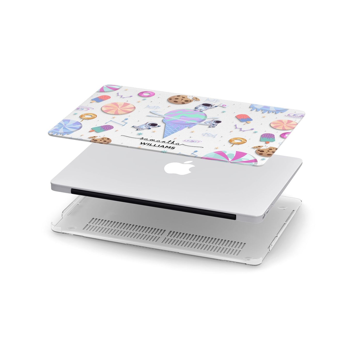 Ice Cream Planets with Name Apple MacBook Case in Detail