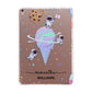 Ice Cream Planets with Name Apple iPad Rose Gold Case