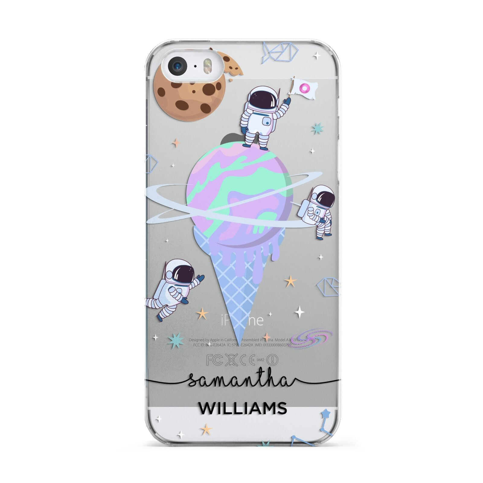 Ice Cream Planets with Name Apple iPhone 5 Case