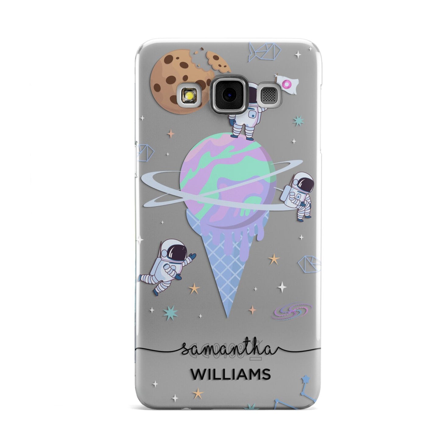Ice Cream Planets with Name Samsung Galaxy A3 Case