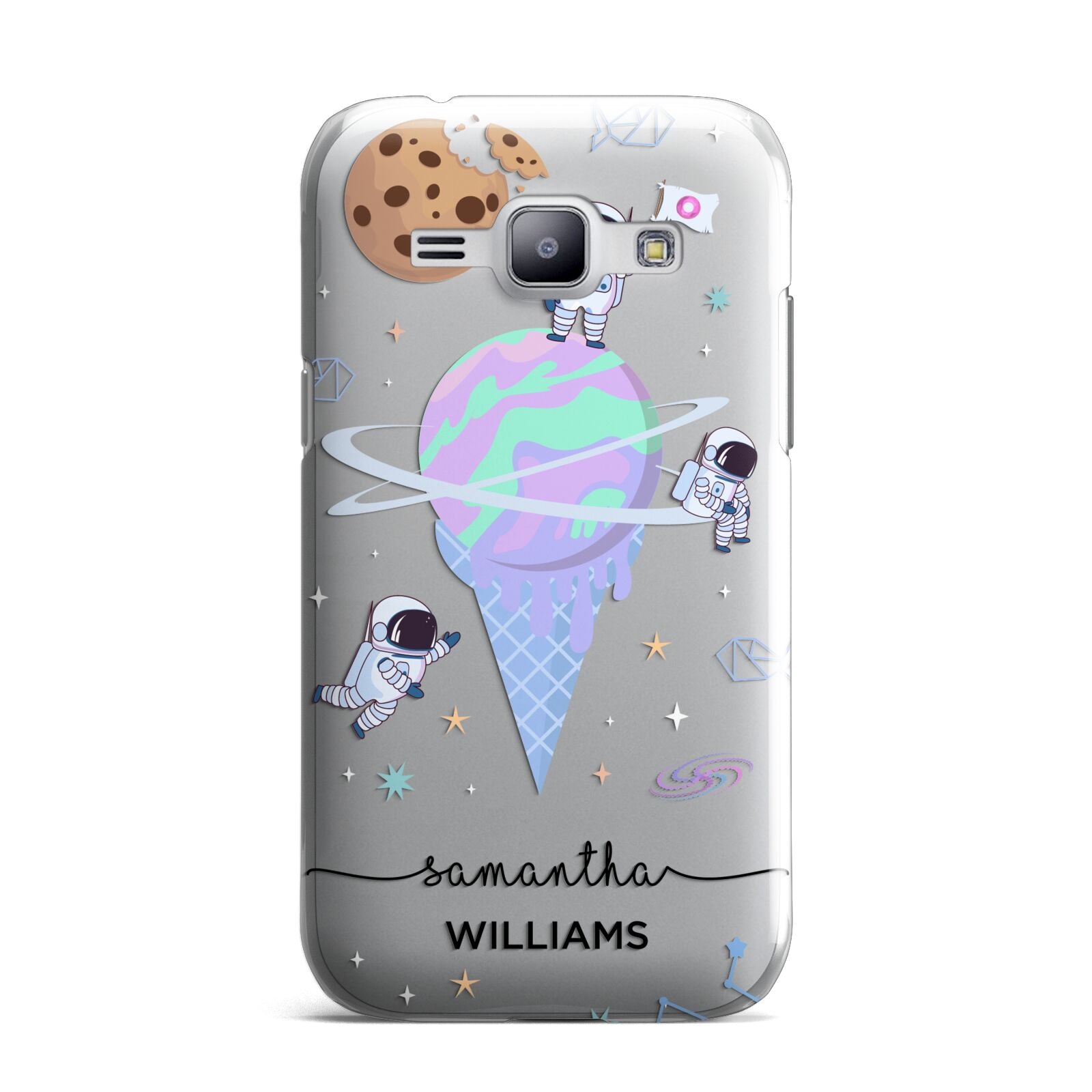 Ice Cream Planets with Name Samsung Galaxy J1 2015 Case