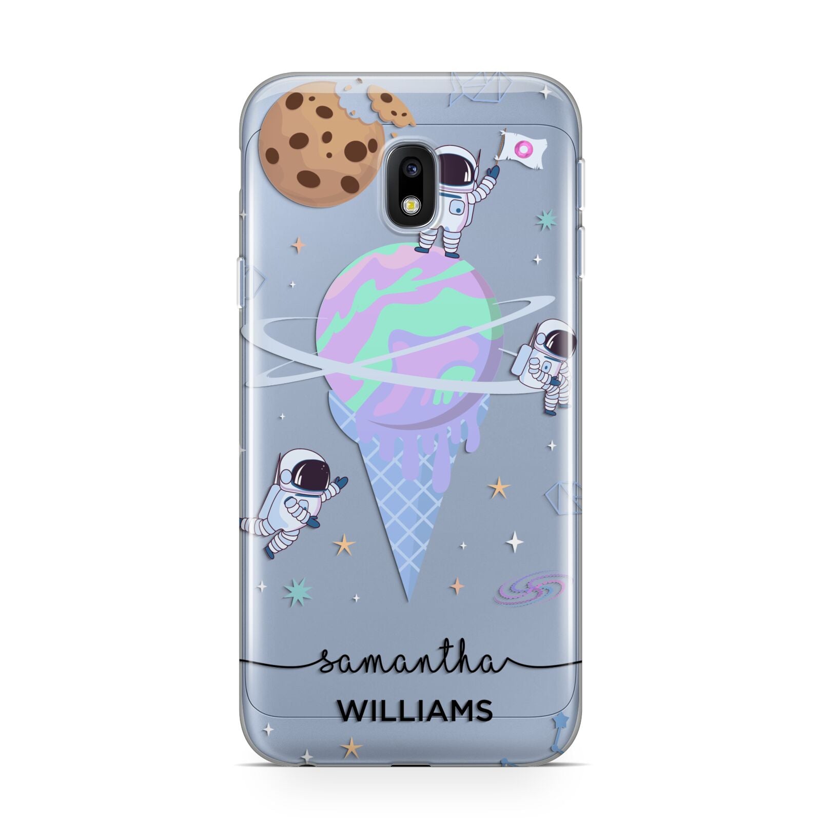 Ice Cream Planets with Name Samsung Galaxy J3 2017 Case