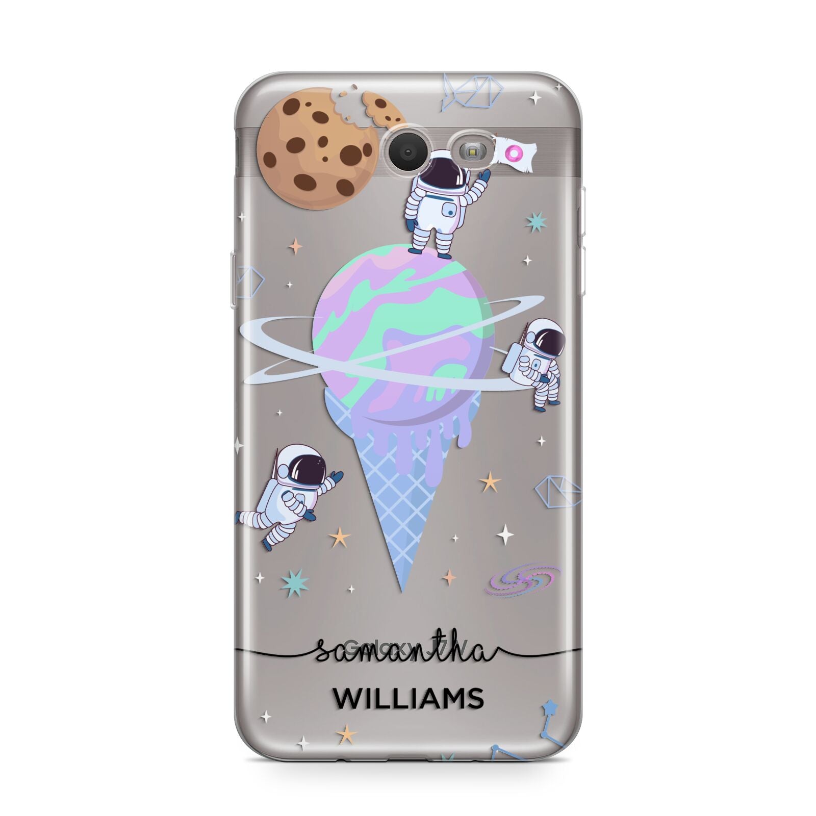 Ice Cream Planets with Name Samsung Galaxy J7 2017 Case
