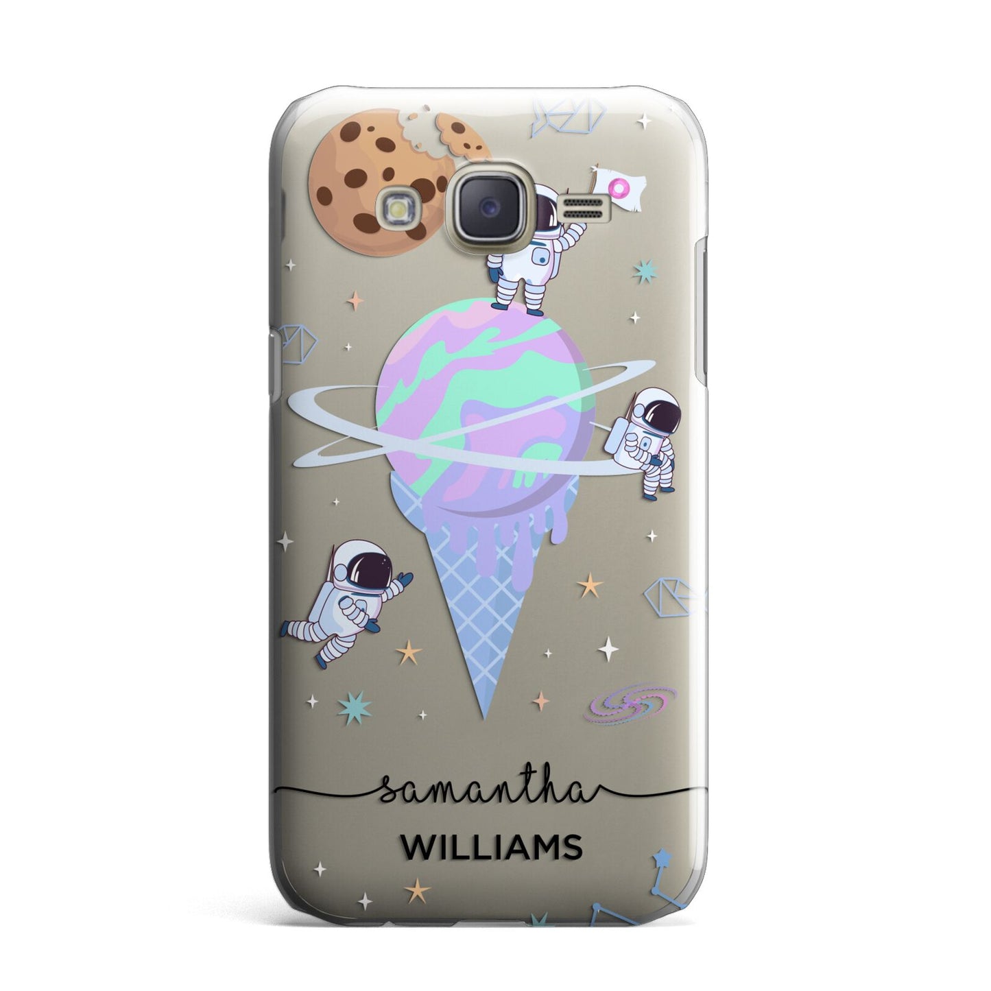 Ice Cream Planets with Name Samsung Galaxy J7 Case