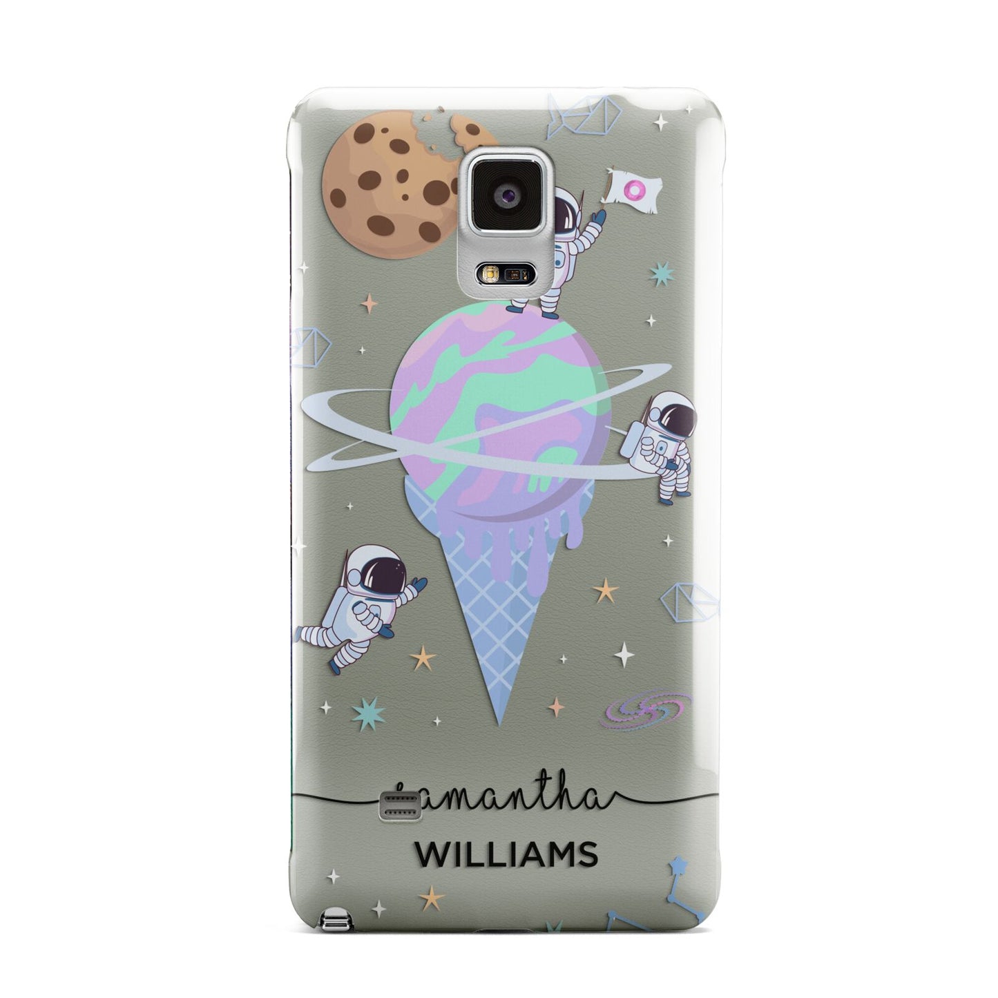 Ice Cream Planets with Name Samsung Galaxy Note 4 Case