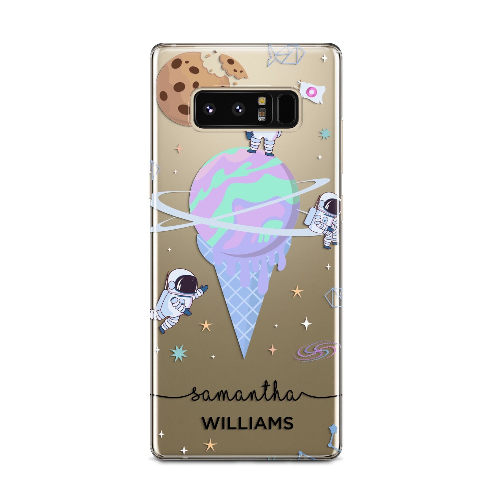 Ice Cream Planets with Name Samsung Galaxy Note 8 Case