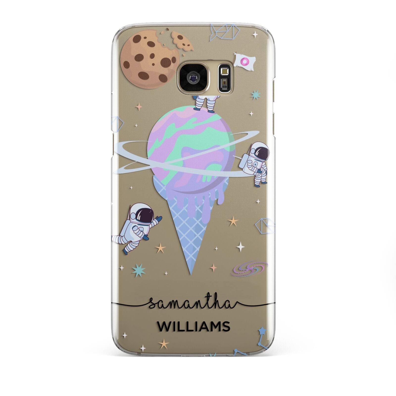 Ice Cream Planets with Name Samsung Galaxy S7 Edge Case