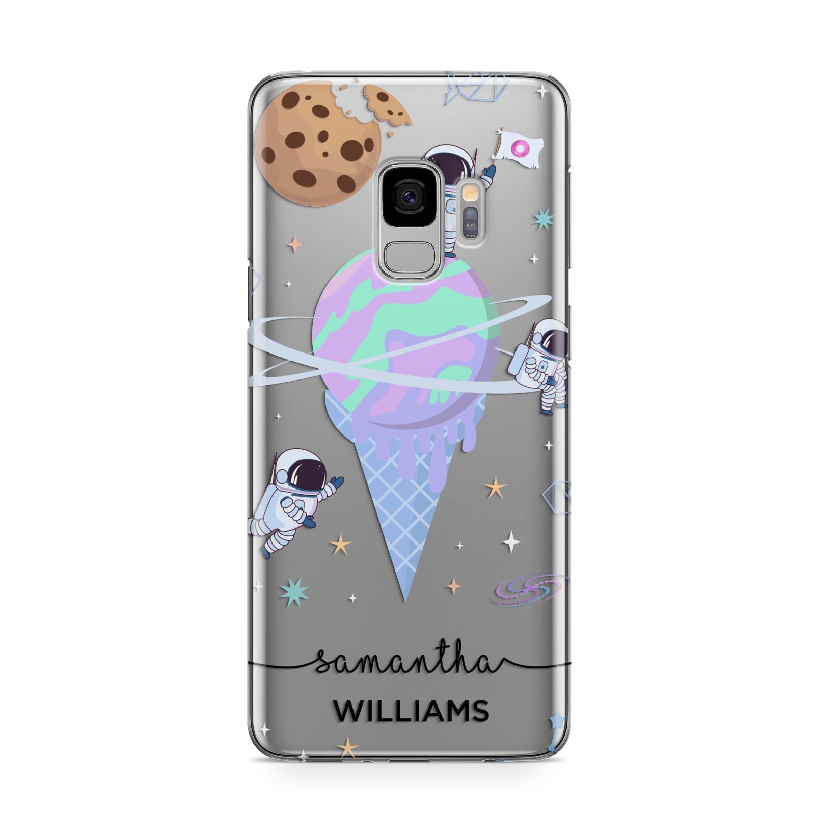 Ice Cream Planets with Name Samsung Galaxy S9 Case