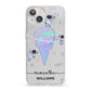 Ice Cream Planets with Name iPhone 13 Clear Bumper Case